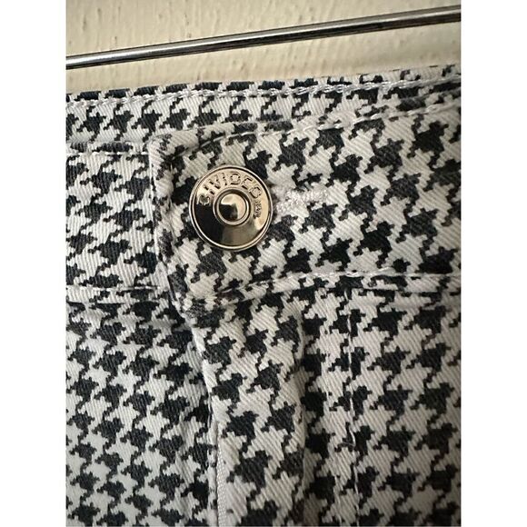 H&M DIVIDED Black White Houndstooth High Waist Super Skinny Ankle Jeans Size 8 - Picture 2 of 6